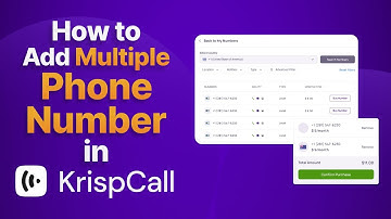 How to Add Multiple Phone Numbers in KrispCall