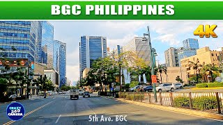 Scenic Drive Philippines | 5th Ave BGC to Buendia Ave Makati | Crazy 360 Camera | Street View | 4K