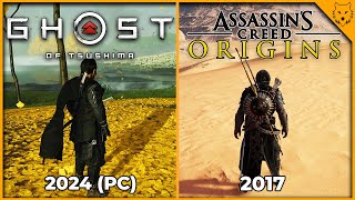 Ghost of Tsushima vs Assassin's Creed Origins - Details and Physics Comparison