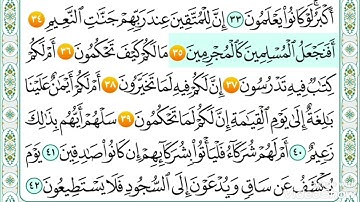 سورة القلم من ٣٤ إلى ٣٩ مكررة - خليفة الطنيجي