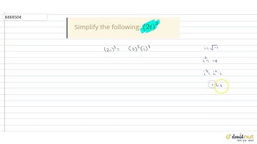 Simplify the following: ` (2i)^3`