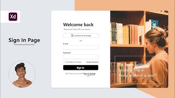 Sign-in Page design in Adobe XD | Full Tutorial | UI.DipakD