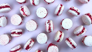 WHITE CHOCOLATE RASPBERRY MACARONS
