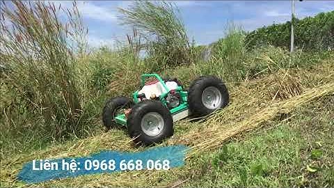 Máy cắt cỏ - điều khiển từ xa - địa hình dốc 40 độ