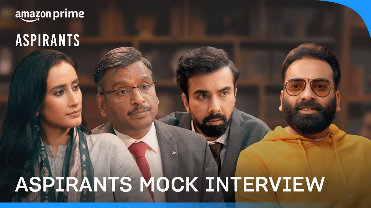 Aspirants and PleaseSitDown mock interview with AnubhavSinghBassi  Prime Video India