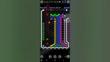 How To Solve Flow Free Hexes Jumbo Hextangle Pack Level 127 15x18 Walk Through Solution Walkthrough