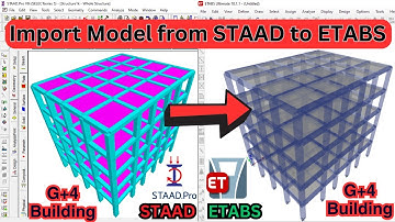 Importing Model from STAAD to ETABS | civil engineering | building design | STAAD | ETABS |