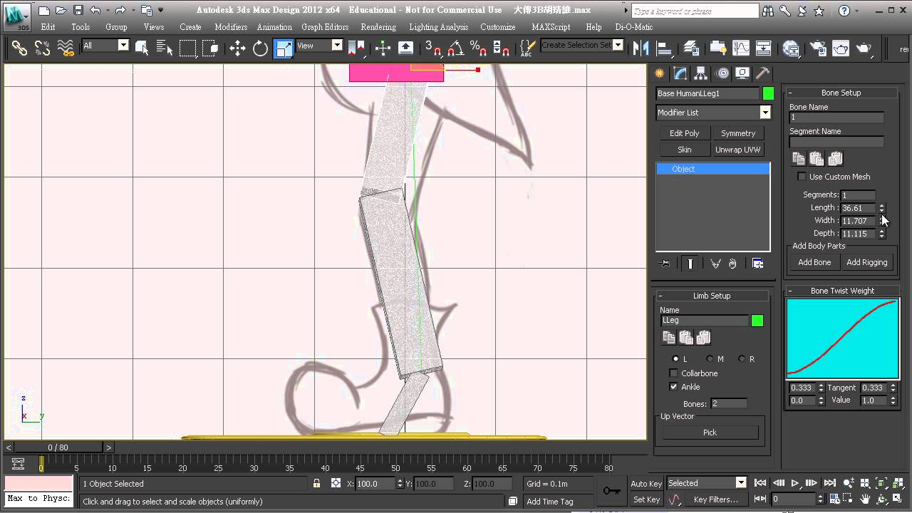 3ds Max CAT - Legs set up - YouTube