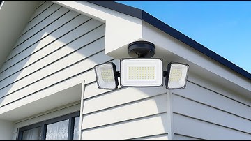 Onforu 100W White Wall Mount Security Light for Garden, Garage BD62