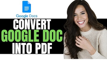 NEW! HOW TO CONVERT A GOOGLE DOC INTO PDF - (EASY GUIDE)