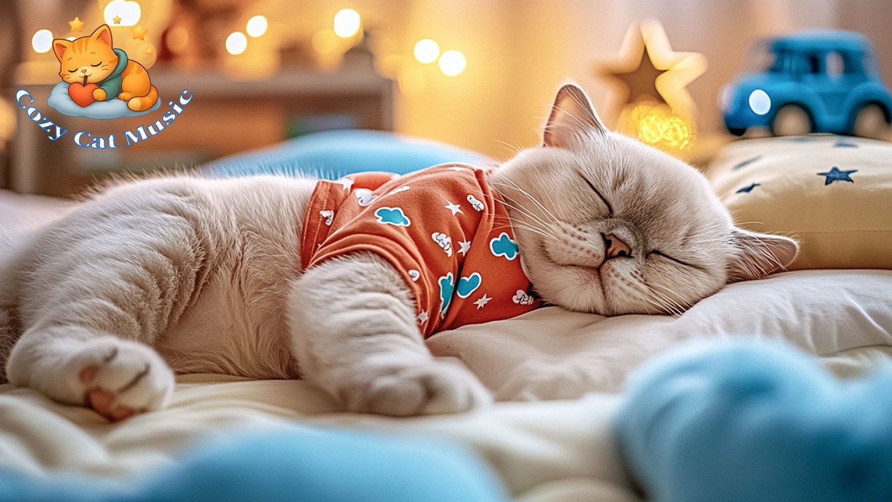 Healing Music for Cats 💤 Cat Relaxing Music 🐾 cozy ambient warmth encourages slow breathing and calm