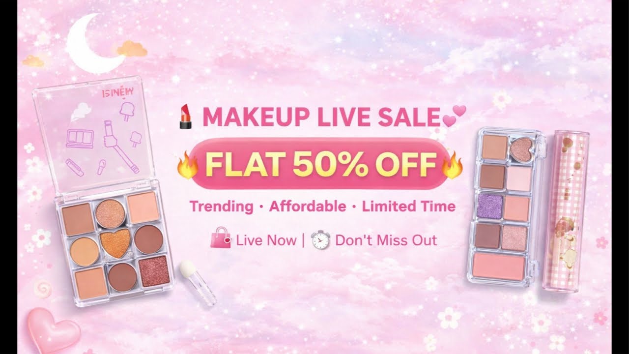 💖 MAKEUP LIVE SALE 💖🌸 50% OFF 🌸Cute | Trendy | 