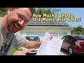 How Much $$$ I saved this month with Solar! July 2018
