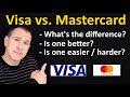 Visa vs mastercard whats the difference which is better which is easier or harder to get