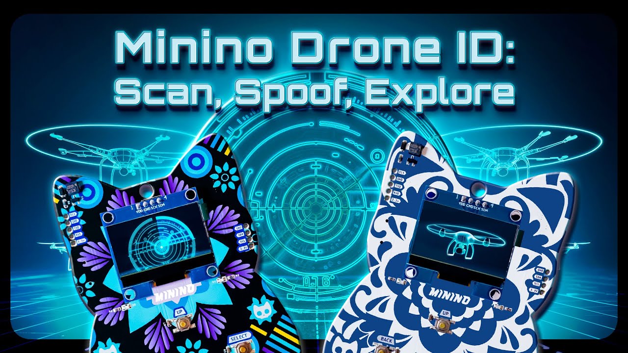 Minino Drone ID Scan, Spoof, Explore (English)