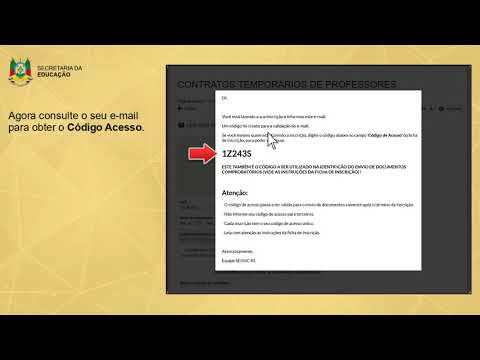 Tutorial inscrições contratos temporários   Etapa 1