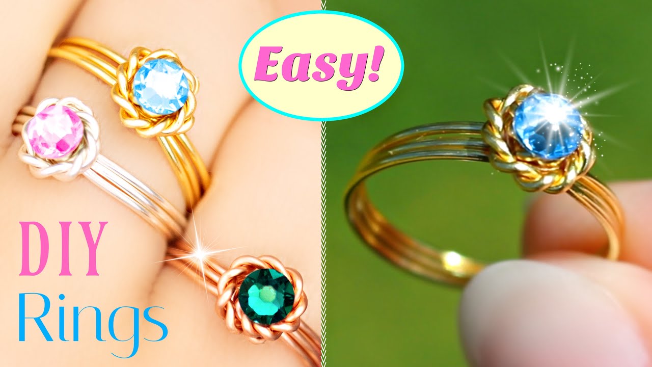 The 'Lazy Ring' Tutorial - EASY DIY Rings Anyone Can Make In Seconds! ..or  Minutes ;) 