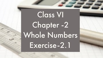Whole Numbers -Exercise 2.1  - Class VI || A.P & T.S State Syllabus