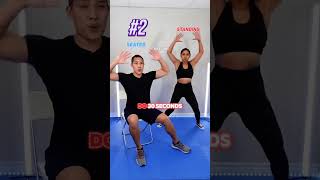 Beginner HIIT Home Workout with Chair Modifications