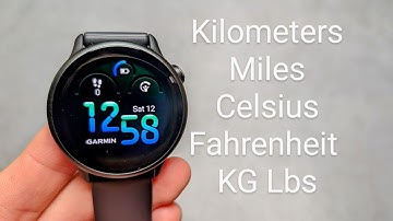 Change Units on Garmin VivoActive 6 - Miles to Meters , Fahrenheit to Celsius , lbs to KG
