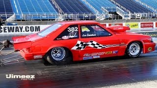 '89 MUSTANG RUNS 8.17@169MPH AT RT66 TEST N TUNE 8-23-13