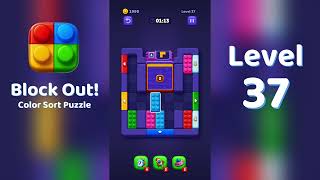 Block Out Level 37 Walkthrough 🧩 | All Levels Solution | Mini Boss