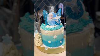When your daughter asks for Elsa Birthday cake #baking #elsacake #elsafrozen #cake #cakedecorating