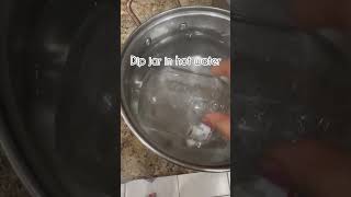 Remove labels with no stickiness on the jar 🫙