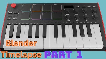 TIMELAPSE MODELING KEYBOARD - BLENDER PART 1