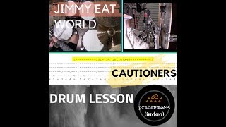 Jimmy Eat World Cautioners (Drum Lesson) by Praha Drums Official (11.b)