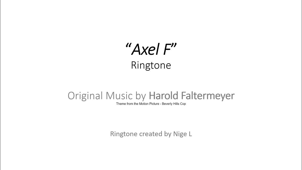 Axel F. Ringtone YouTube