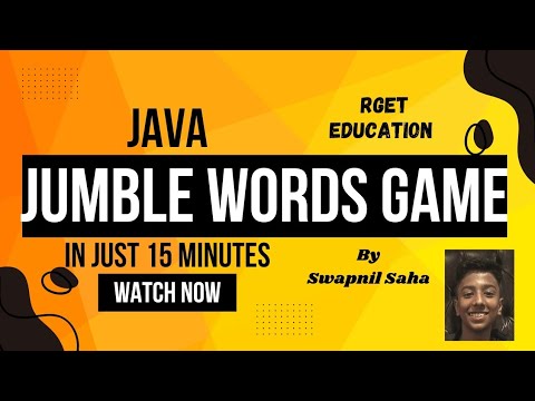 Java Jumble Words Game || By Swapnil Saha ||How To Make A Game in Java ...