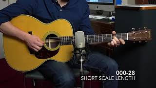 Guitar Scale Length Comparison : Short Scale vs Long Scale 000/OM