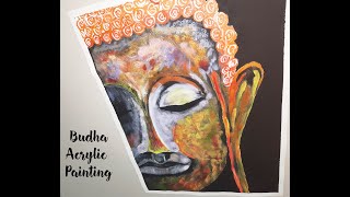 buddha painting easy acrylic beginners tutorial simple