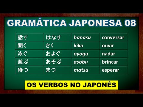 Gramática Japonesa Básica - Aula 08/10 - Verbos no Japonês