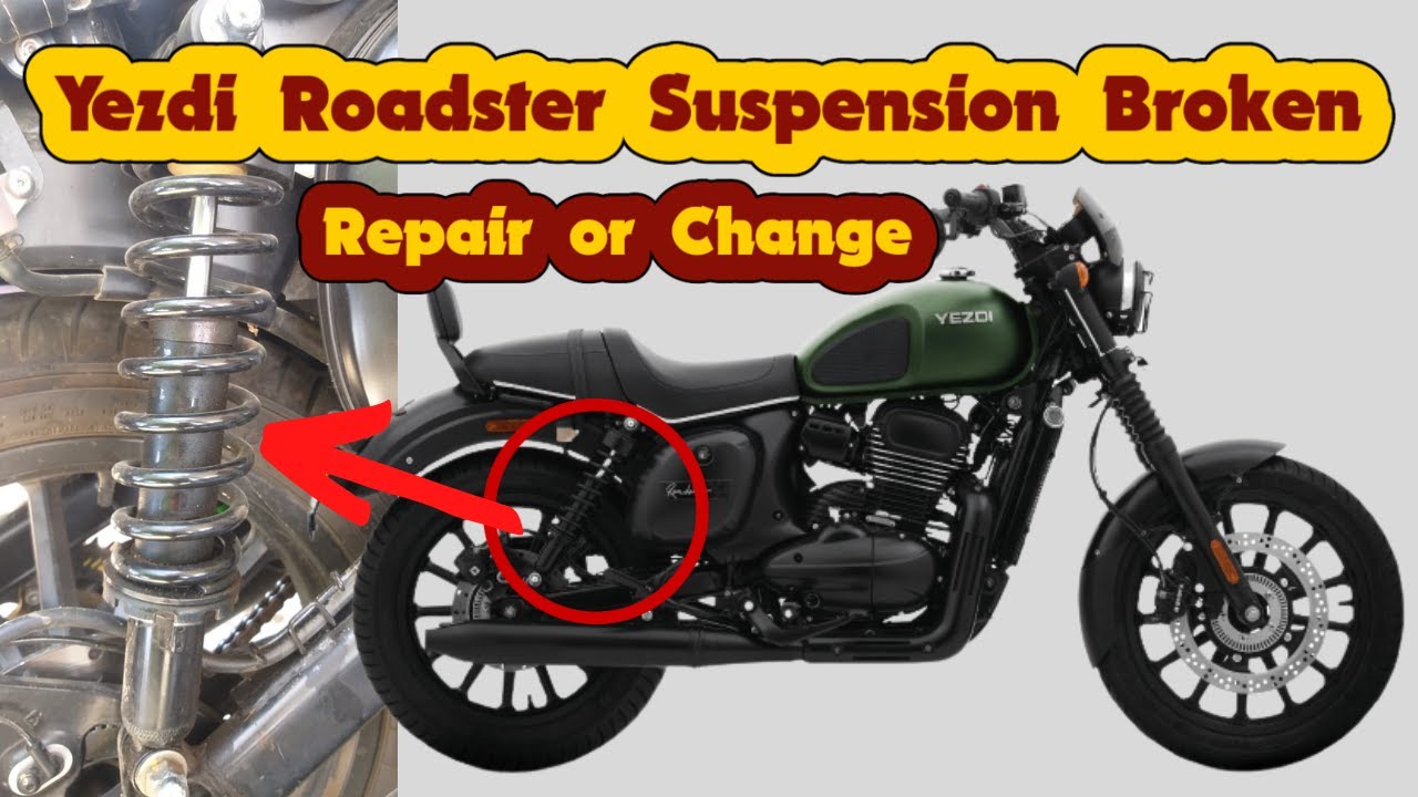Yezdi Roadster Suspencer Broken Down bike suspension oil leakage