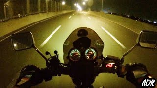 Honda CB400 Super Four Night Ride with Yoshimura Pipe