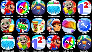 Tom Time Rush,Mario Kart,Subway Surf,Tom Gold Run,Banana Survival Master,Fun Race 3D,Count Master 3D screenshot 5
