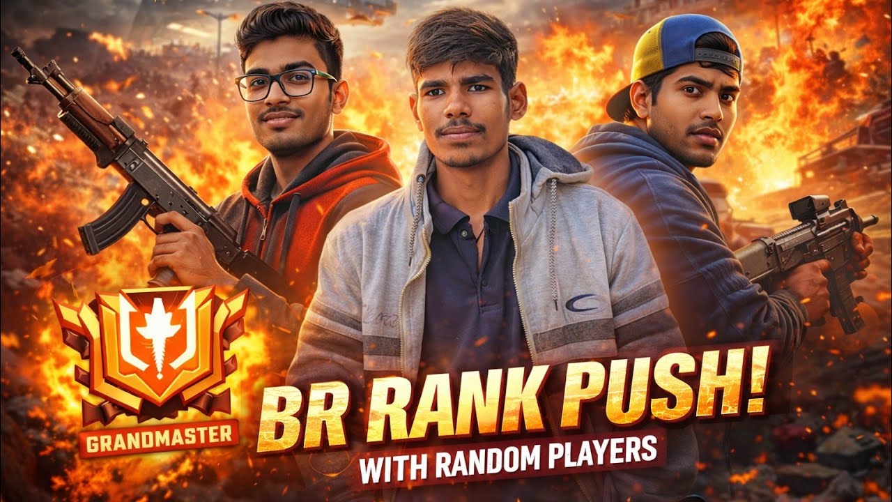 dhaniram ff is live BR RANK PUSH WITH RANDOM PLAYERS MASTER 🔥💪🫅 - YouTube