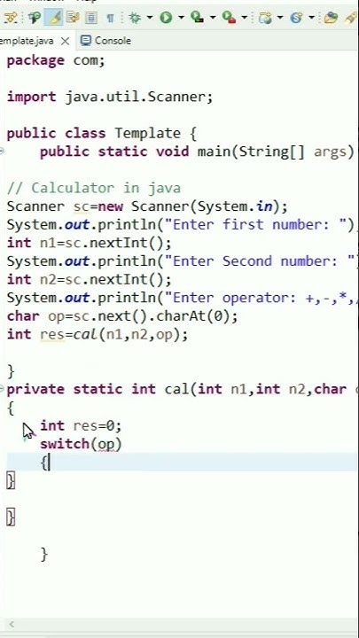 calculator program using java | ms coder - YouTube