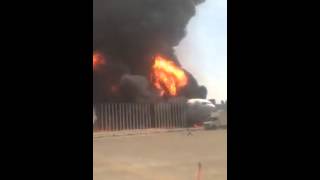 A330 of Afriqiyah Airways was hit in combat at the airport in Tripoli