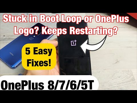 Stuck in Boot Loop or OnePlus Logo or Constantly Restarting (OnePlus 5/6/7/8) FIXED!