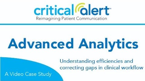 Critical Alert - Advanced Analytics