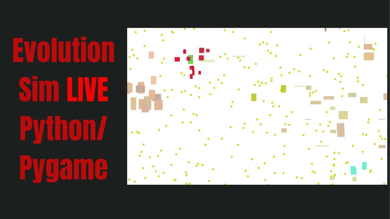 Python evolution simulator - YouTube