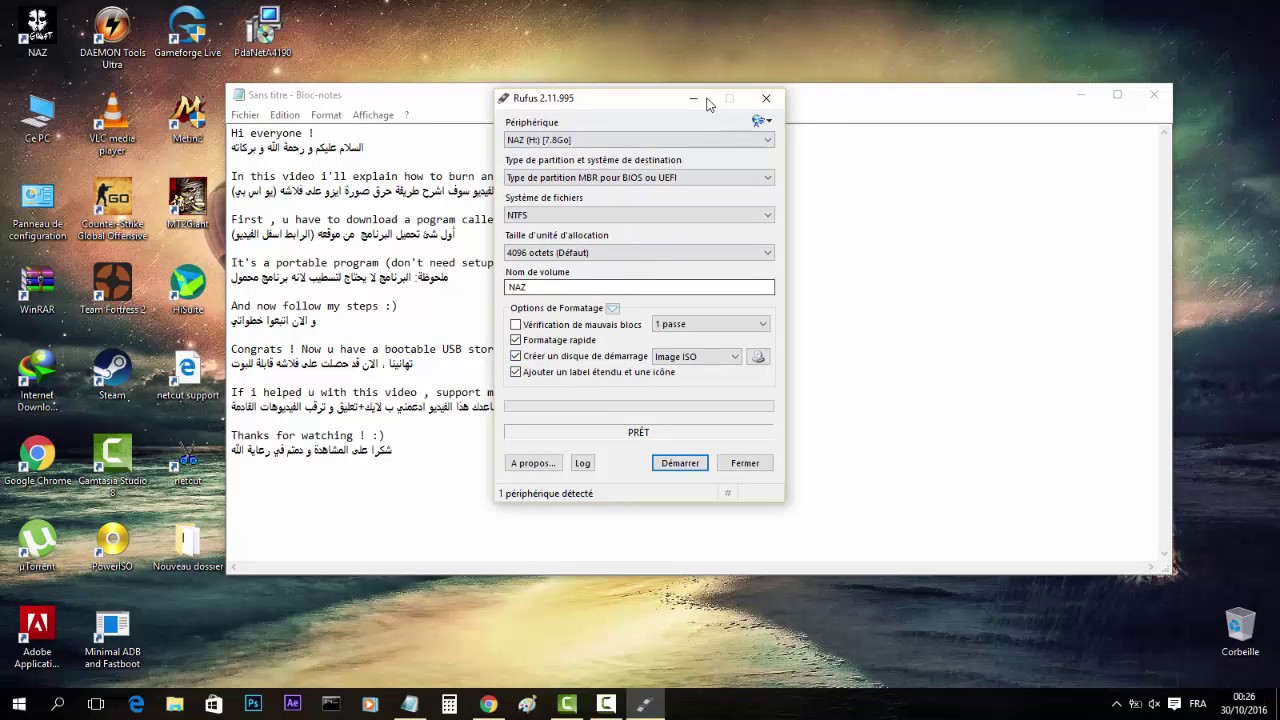 burn windows 10 iso in usb drive