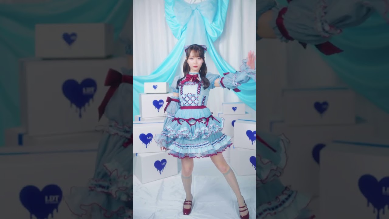 劇薬中毒」歌唱衣装 全身Dance ver.🩵❤️#イコールラブ #イコラブ