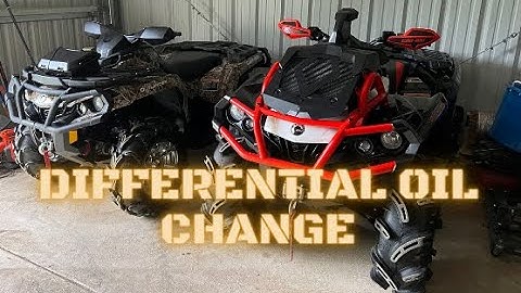 Can Am Outlander 850 XMR front and rear differential oil change