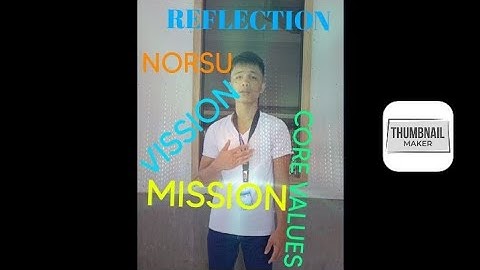 REFLECTION of NORSU VISSION, MISSION, AND CORE VALUES
