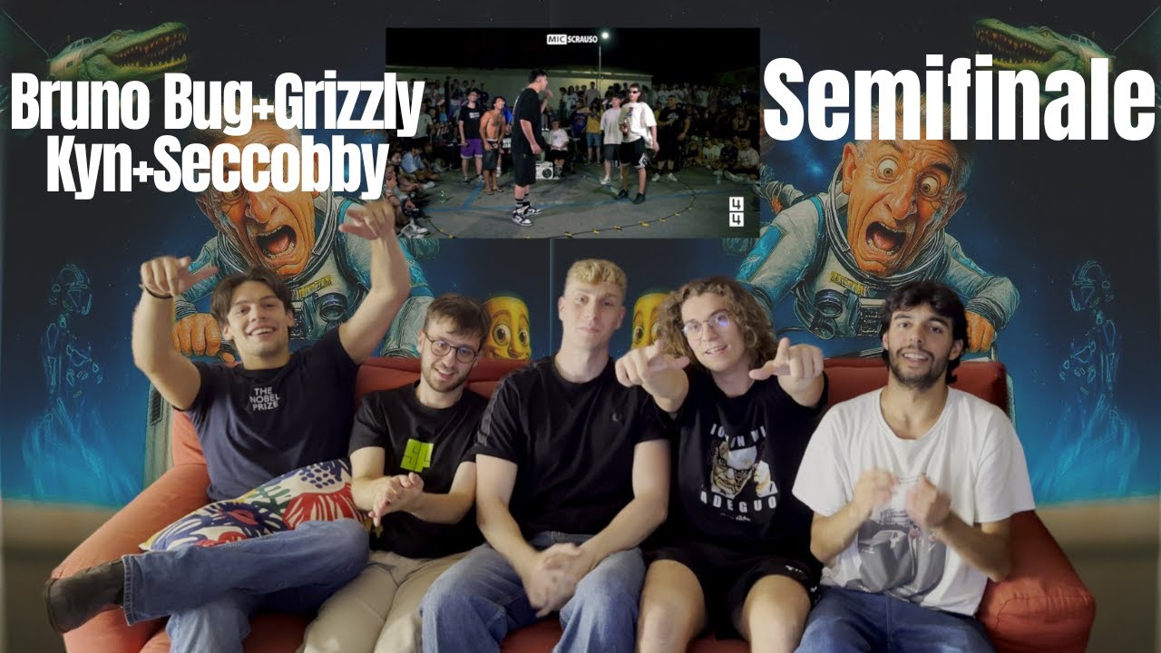 Reaction Mic Scrauso 1+1 | Bruno Bug+Grizzly vs Kyn+Seccobaby (Semifinale)
