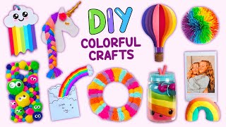 20 DIY Colorful Crafts - Cloud Bookmark - Squishy Keychain - Room Decors and more...